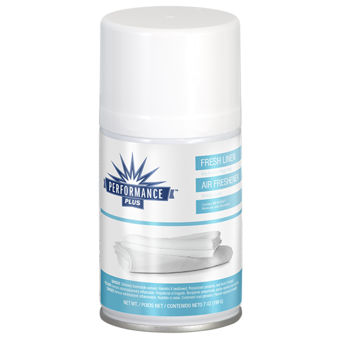 Performance Plus Metered Aerosol Fresh Linen 7 oz Can Air Freshener 12 / cs