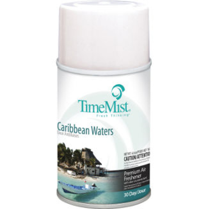 Zep TimeMist Metered Air Freshener Caribbean Waters 5.3 oz Aerosol 12 / cs