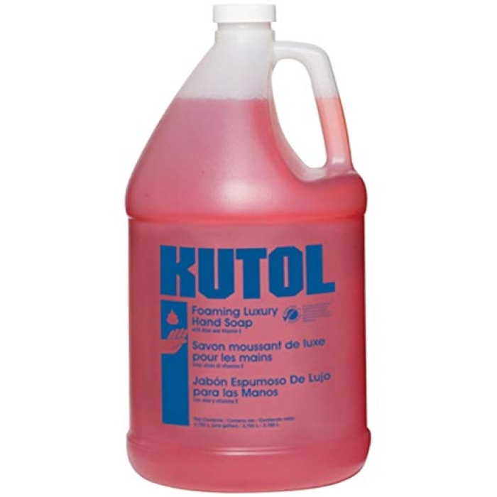 Kutol Foaming Luxury Hand Soap Pink / Tropical Pour Top 1 Gallon 4 / cs