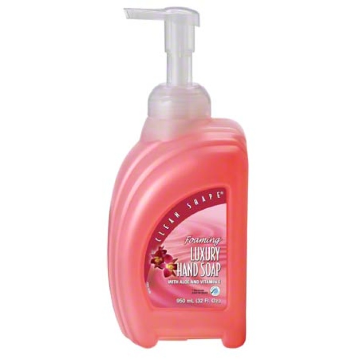 Kutol Clean Shape Foam Luxury Hand Soap Pink / Tropical Pump Bottle 950 ml 8 / cs
