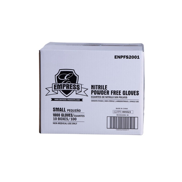 Empress Nitrile Glove Blue Powder Free Small 10 / 100 cs