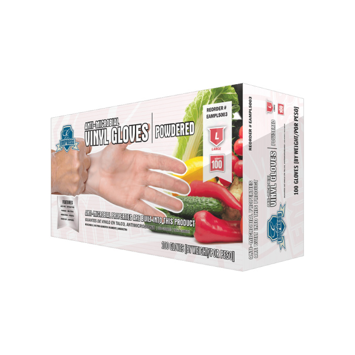 Empress Vinyl Glove Powdered Large 10 / 100 cs