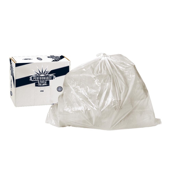Performance Plus 30x36 .31mil Clear 20-30 gallon Hi-Density liner interleaved roll 20 / 25 cs
