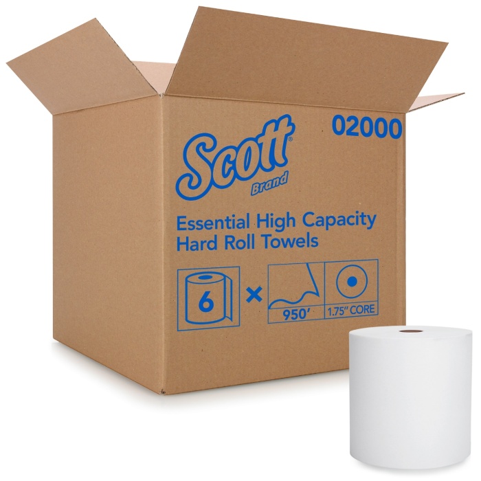 Kimberly Clark Scott High Capacity Hard Roll Towel White 8" x 950' 6 / cs