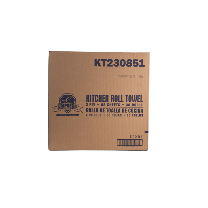 Empress Kitchen Towel Roll White 8" X 11" 2-Ply 85 / Roll 30 / cs