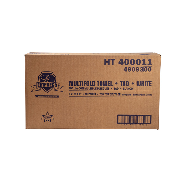Empress TAD Premium Multifold Towel 9.06" X 9.45" White 4000 cs